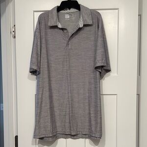 Men’s | heathered gray | polo T-shirt